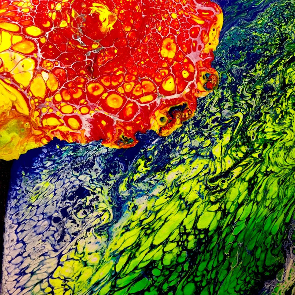 Acrylic painting on wrapped canvas